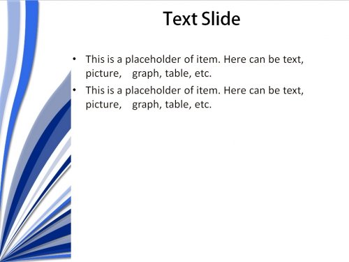 Blue Strings powerpoint template