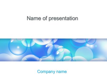 Flying Bubbles powerpoint template