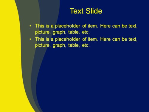 Yellow Blue Mix powerpoint template