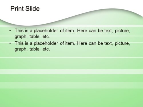 Green Ripple powerpoint template