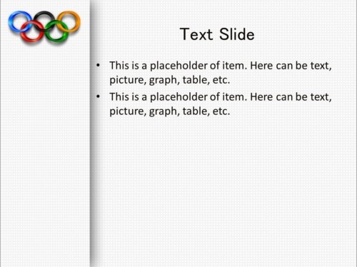 Olympic Spirit powerpoint template