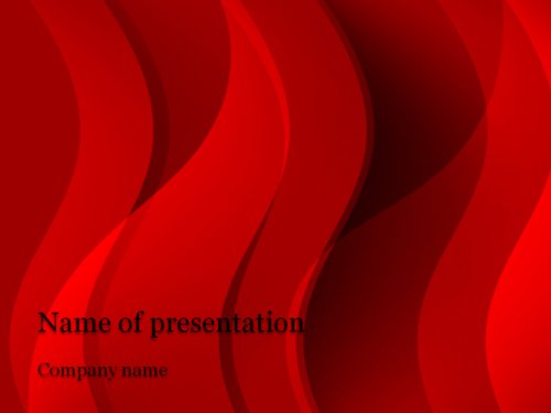 Red Stream powerpoint template