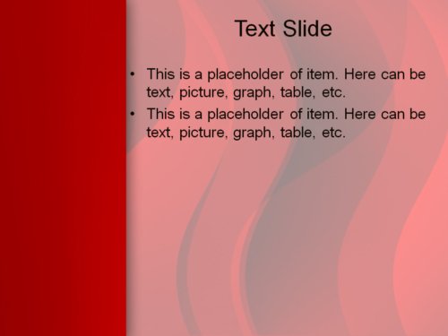 Red Stream powerpoint template