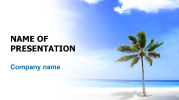 Vacation Beach PowerPoint template