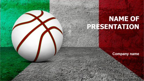 Italian Basketball Players PowerPoint theme