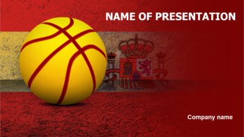 Spain Basketball Players PowerPoint theme
