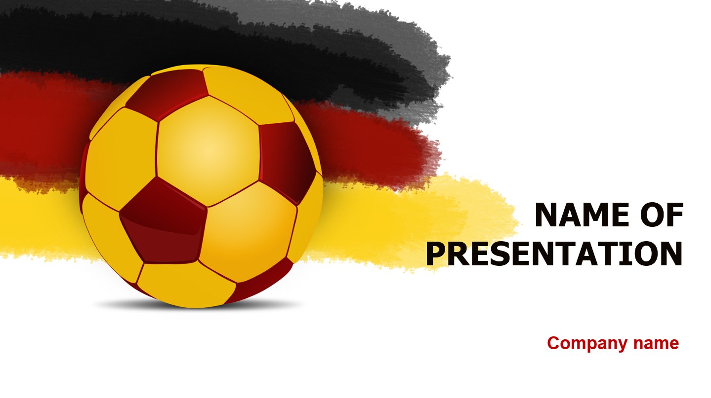 Germany Soccer Players powerpoint template presentation