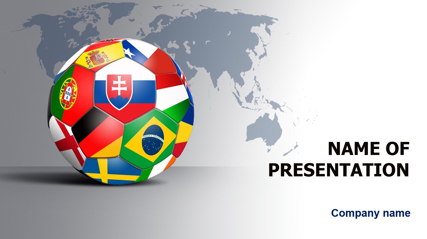 World Soccer Players powerpoint template presentation