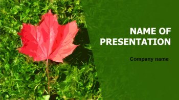 Maple Leaf PowerPoint theme